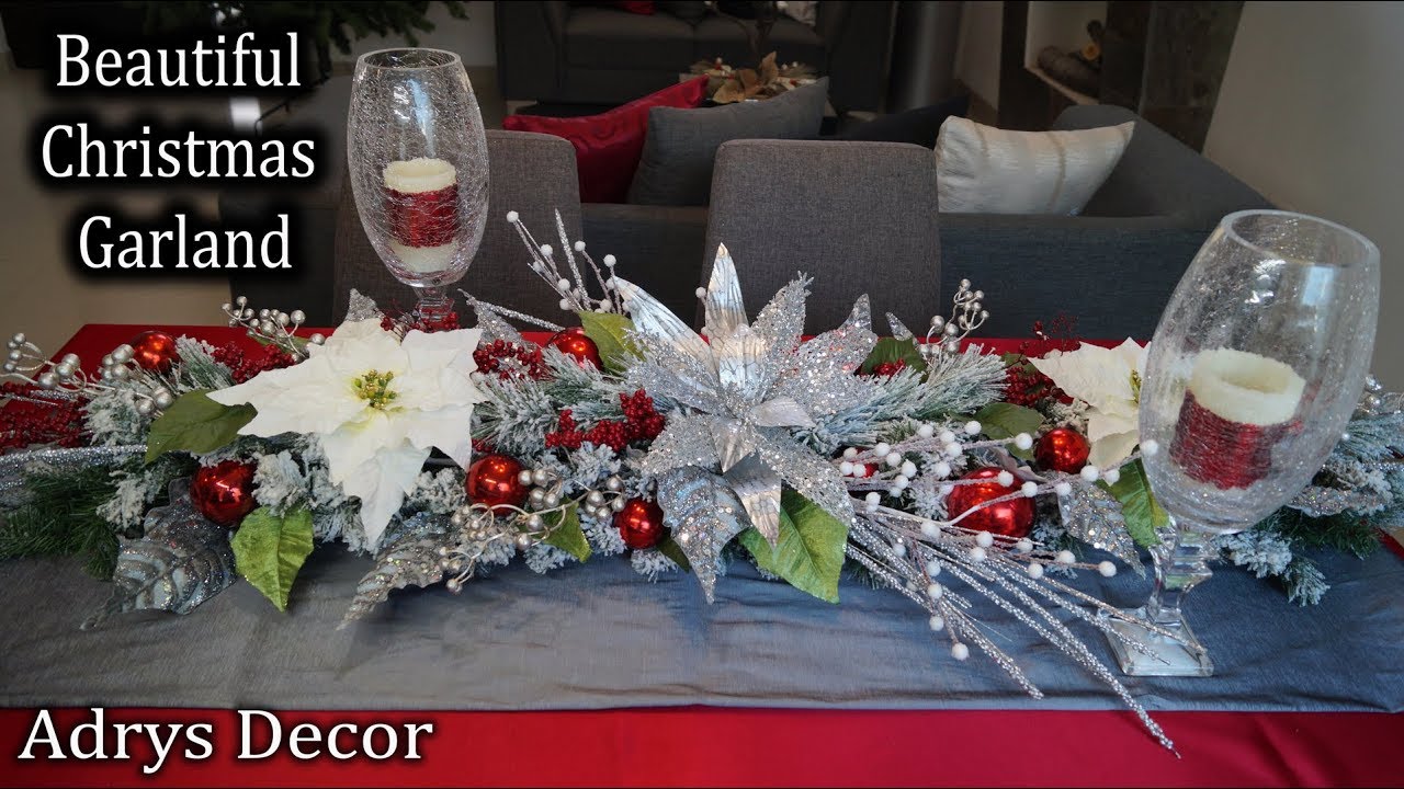 Haz una Hermosa Guia/Guirnalda Navideña para Mesa o