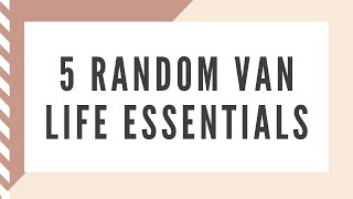 5 Random Van Life Essentials #shorts