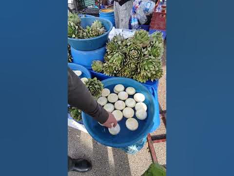 Артишок / Как приготовить 😀 #аринаайрен #shorts #влогтурция #анталия # ...