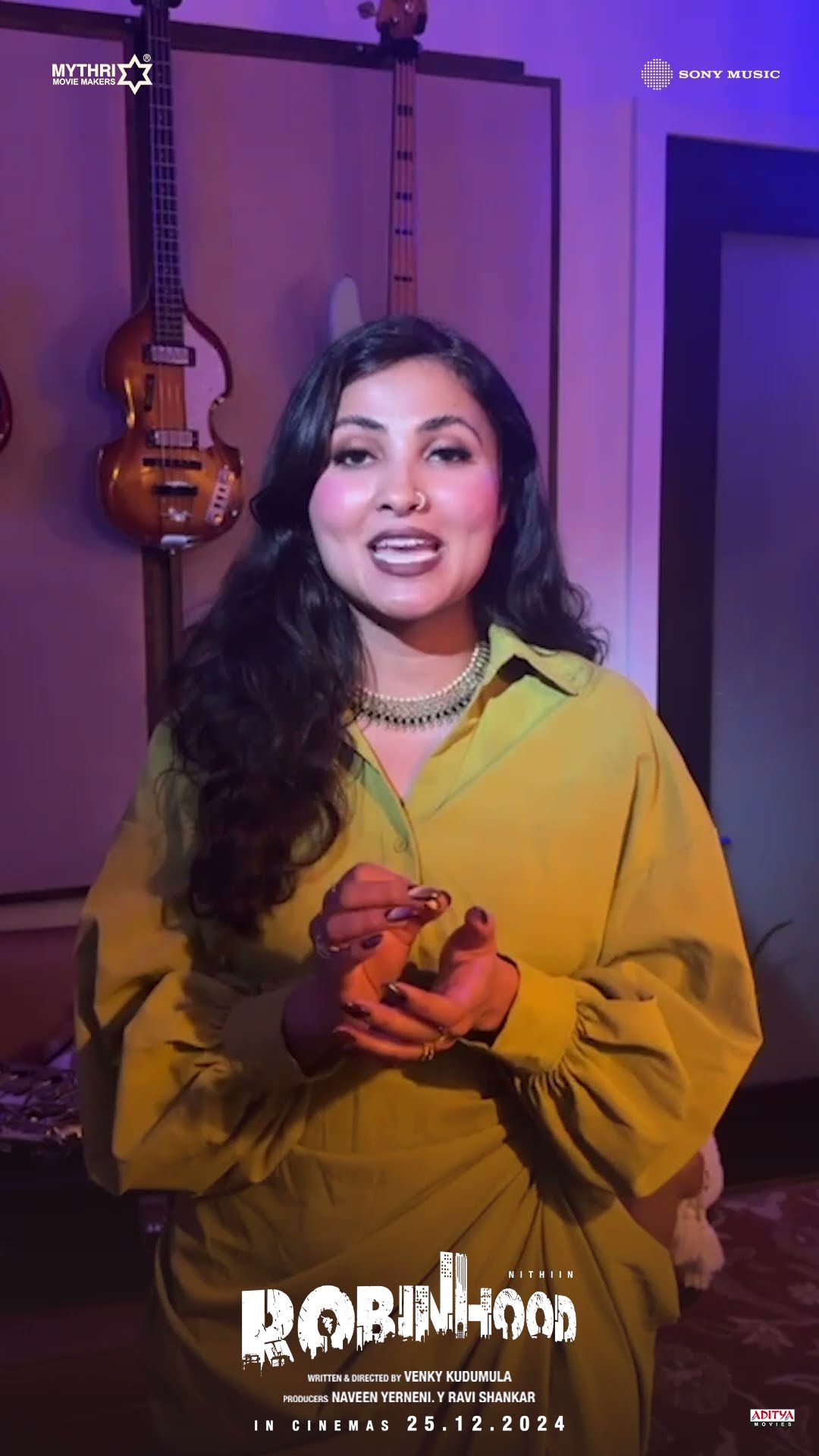 Pop sensation @VidyaVox shares her excitement on singing her first Telugu song with @gvprakash