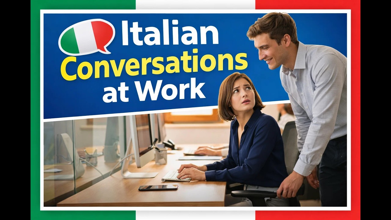 10 Conversazioni in Italiano al Lavoro | Real Italian Dialogues for Beginners (A1–A2)