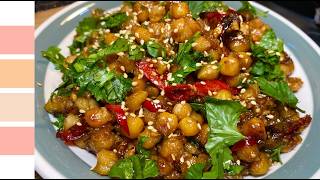Sticky Honey Chilli Chickpeas | Easy Cheap & Delicious Meal