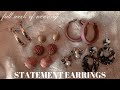 WEARING STATEMENT EARRINGS FOR A WEEK STRAIGHT + making cute outfits with them! || MARIA ISABELLA