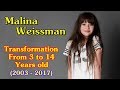 Malina Weissman transformation from 3 to 14 years old