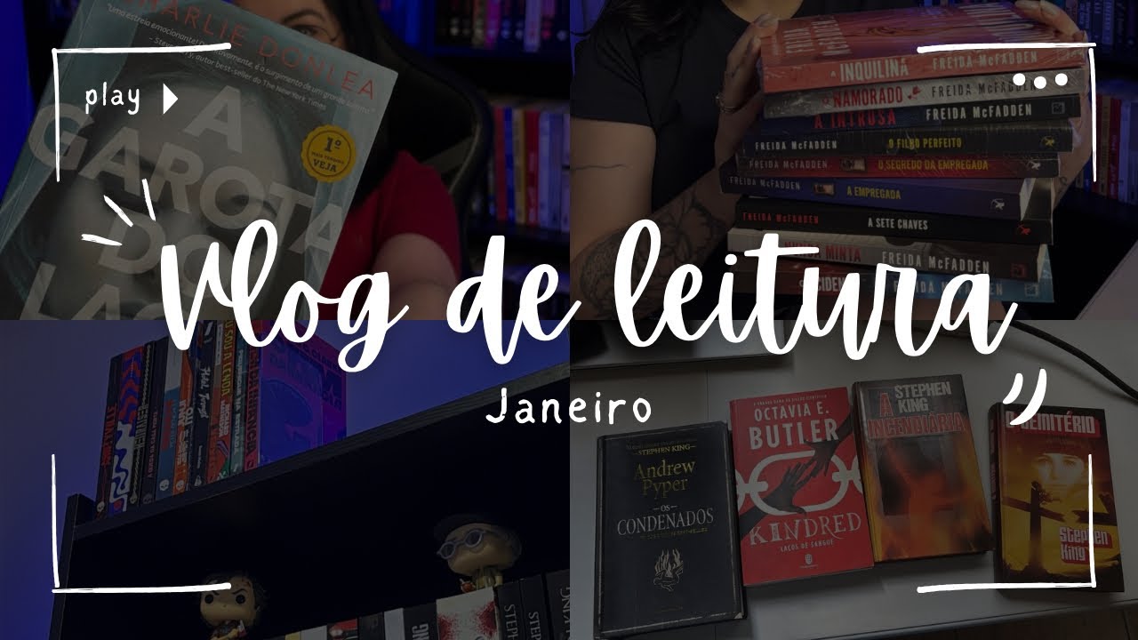 {VLOG} JANEIRO - Livros novos e uma limpeza gigante na estante! 🤯📚