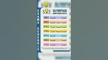 #FavFive | Science Olympiad Foundation Exam Date 2023-24 | #olympiadSOF