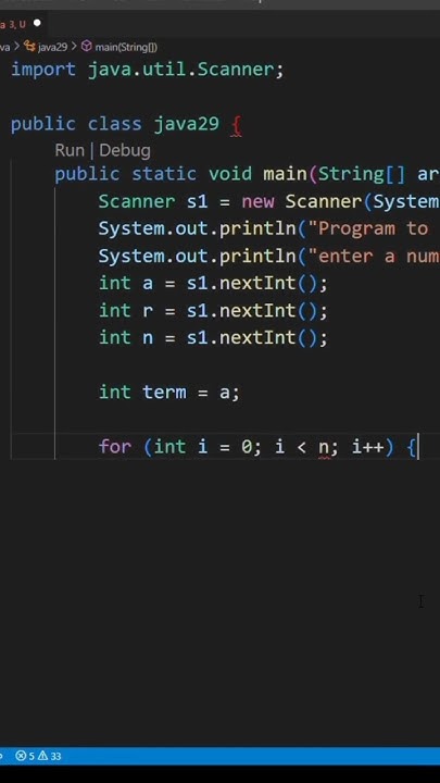 DAY 29 || Doing Geometric Progression (GP)/series in java #java || # ...