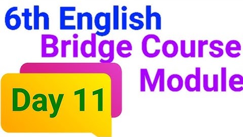 6th English Bridge Course Module, Day 11, Topic - Framing sentence, Page number 53 & 54