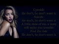 Tinashe ~ He Don&#39;t Want It ~ Lyrics