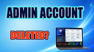 Deleted Admin Account in Windows 11 Recover Access & Files