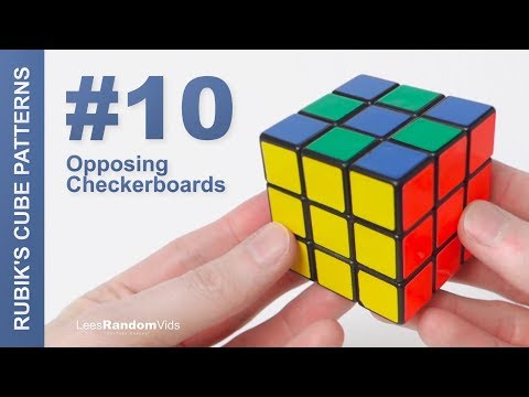 How to make Rubik's Cube Patterns #10: Opposing Checkerboards