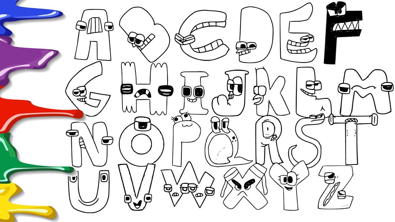 Z Alphabet Lore Coloring Page for Kids - Free Alphabet Lore Printable  Coloring Pages Online for Kids 