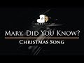 Mary Did You Know Christmas Song Piano Karaoke Instrumental Cover With Lyrics mp3