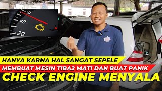 Lampu Indikator Check Engine menyala karena hal sepele ini