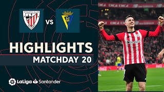 Highlights Athletic Club vs Cádiz CF (4-1)