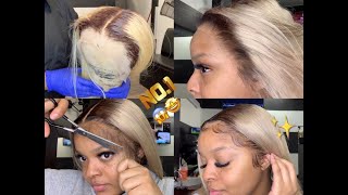 How To Slay Chocolate Roots \& Light Sandy Blonde Hair Ft My Crowned Wigs | Sam iam