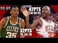 Michael Jordan vs Reggie Lewis Highlights Bulls vs Celtics (1989.01.15) - 74pts Combine! Tight GM!