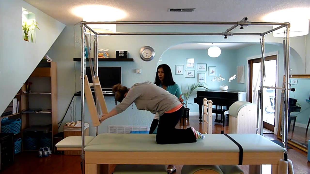 Cat Stretch on The Cadillac Pilates classes in Carlsbad YouTube