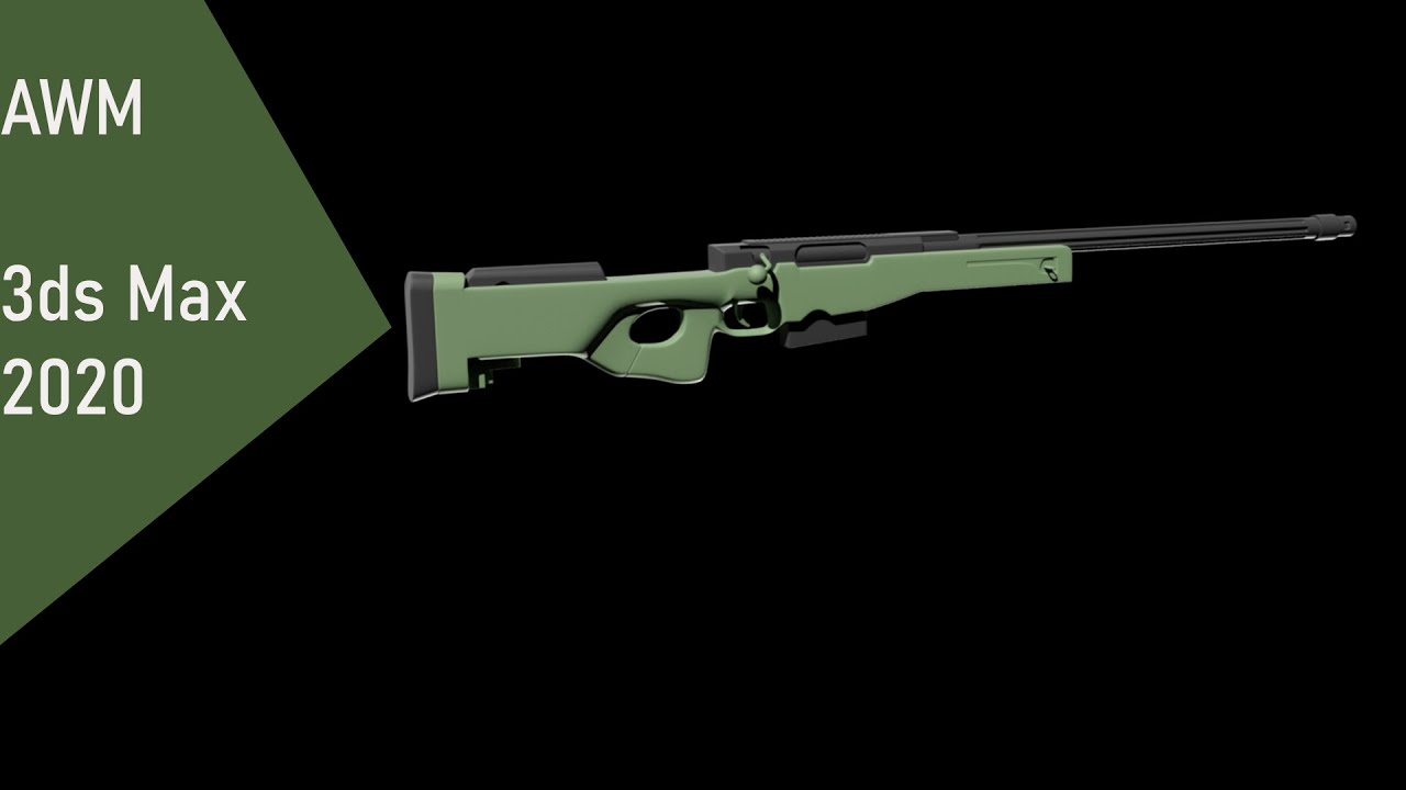 Modeling AWM - 3ds max tutorial final part - YouTube