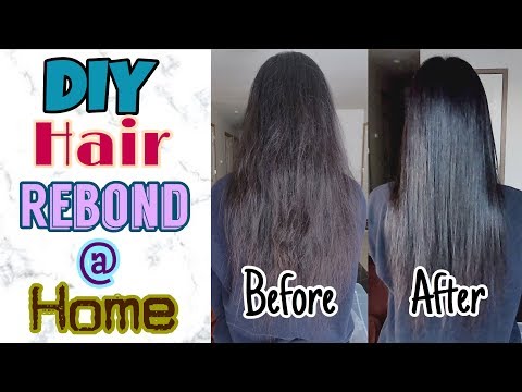 DIY Hair Rebonding At Home!!