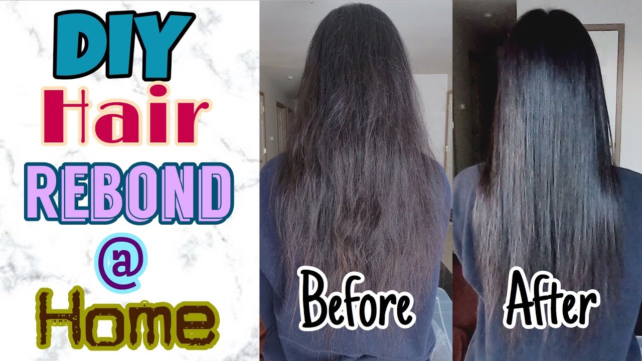 DIY Hair Rebonding at Home!! - YouTube