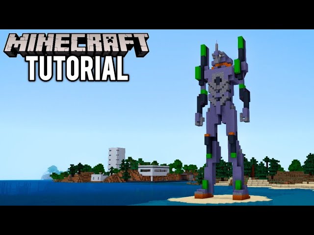 MINECRAFT : How To Build EVA-01 From Neon Genesis Evangelion