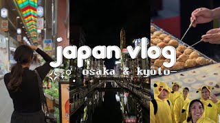 COZY JAPAN VLOG 🍣 48 hours in osaka, halloween, kyoto school festival, nishiki market