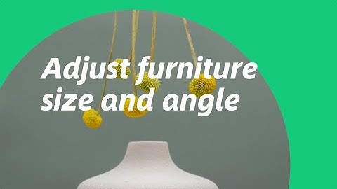 Homestyler-How to adjust furniture size and angle?