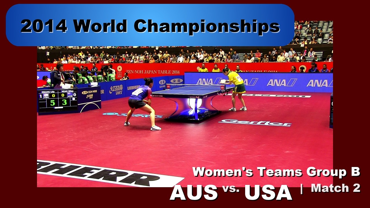 2014 WTTC Women's Team - Group B: AUS - USA Match 2: Miao Miao v Lily Zhang