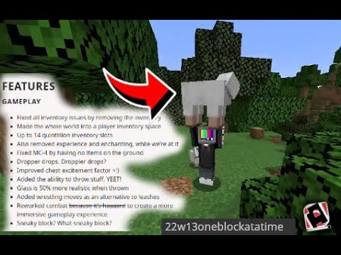 Minecraft 2022 April fools update - YouTube