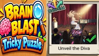 Brain Blast: Tricky Puzzle 45 | Unveil the Diva walkthrough solution 
