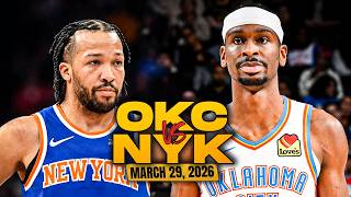Oklahoma City Thunder vs New York Knicks Full Game Highlights | Mar 29, 2026 | FreeDawkins