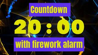 20-Minute New Year's Eve Countdown with Spectacular Fireworks Display | 2025 Celebration