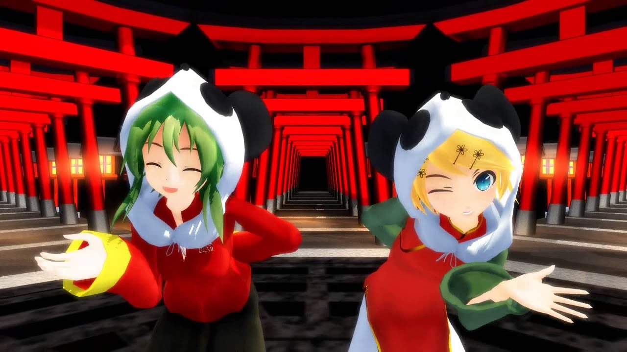 Mmd Dmc4 いーあるふぁんくらぶ Gumi Kagamine Rin Hd 1080p Youtube