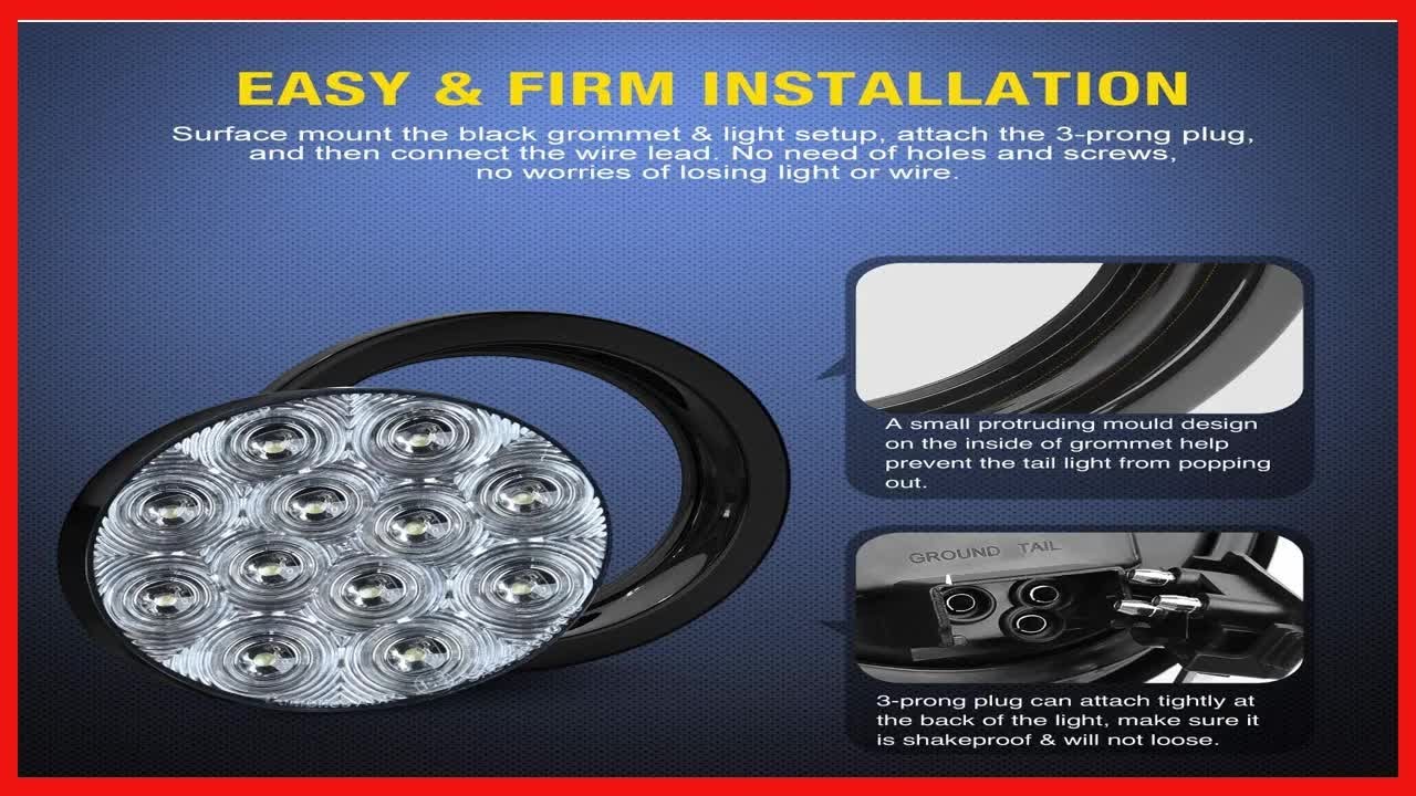 Ultra Bright Round LED Reverse Lights For Safer And Clearer Night ...