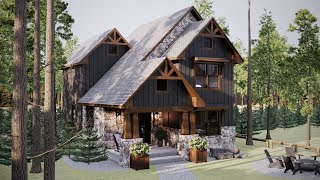 32'x36' (10x11m) Charming Small TwoStory Home : Cozy and Gorgeous Interior
