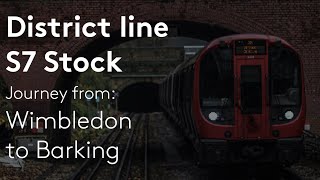 District line | (Front cab ride) Wimbledon to Barking journey