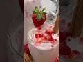 Bien fría horchata de fresa cremosa #bebidasrefrescantes #recetas
