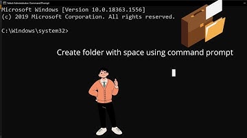 how to create a folder with space using command prompt (CMD)