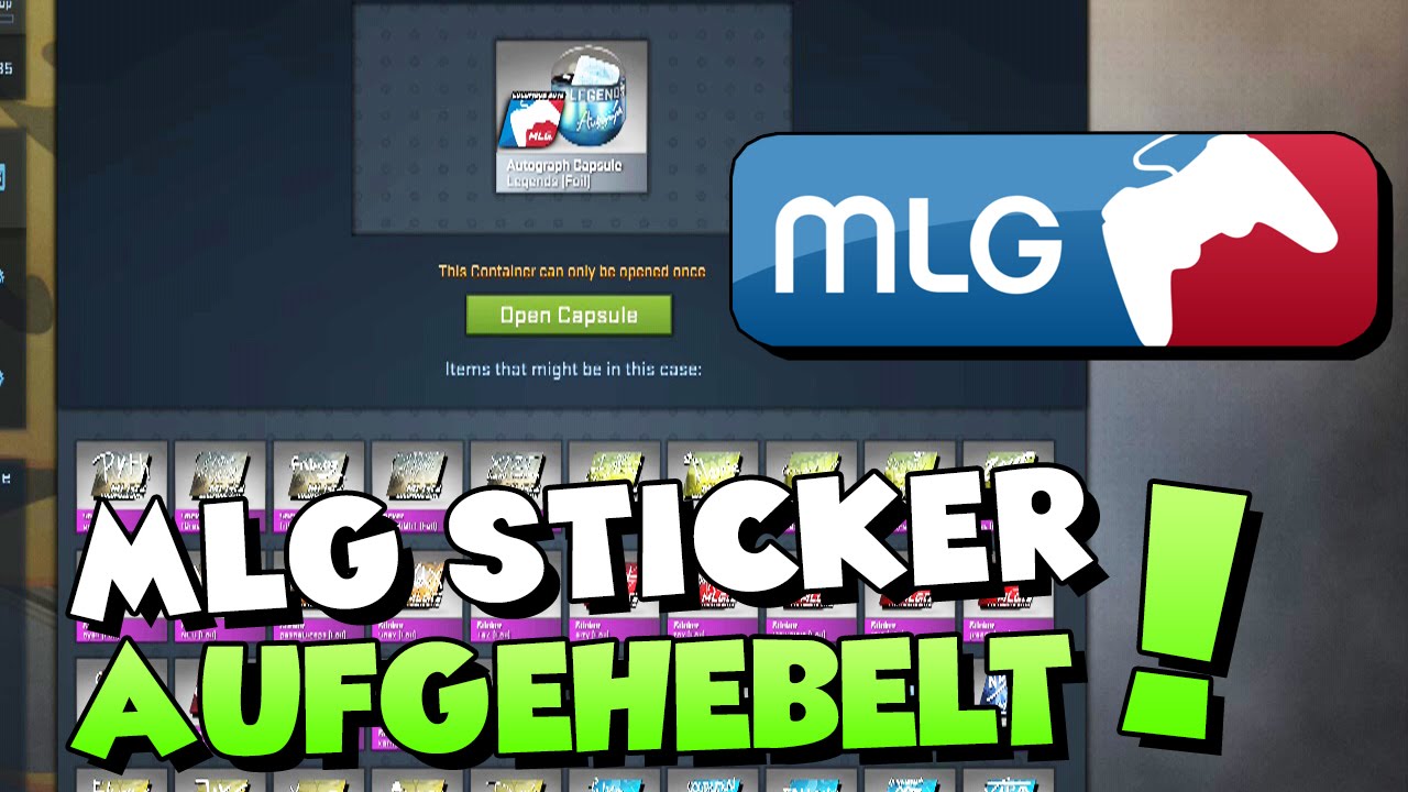 CS:GO - MLG Columbus 2016 Sticker Kapseln aufgehebelt! - YouTube