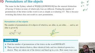 Permutations of like objects