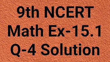 Ex-15.1 Q-4 Class 9 NCERT Math CBSE// chapter 15 probability Class 9