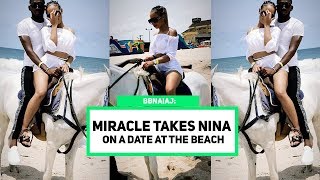 BBNAIJA Miracle Takes Nina On A Date To The Beach Amidst Of Their Breakup Rumor