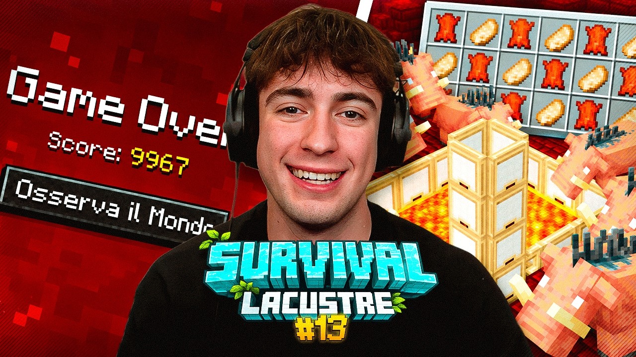 FARM di CARNE e PERDO TUTTO!! MINECRAFT SURVIVAL LACUSTRE EP.13
