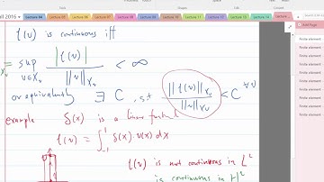 Lecture 15 Part 2: Continuity of linear functional -- Q&A