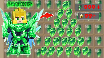 How LEGENDS Do Emerald Only Challenge In Bed Wars | Blockman Go Gameplay Adventure  (Android , iOS)