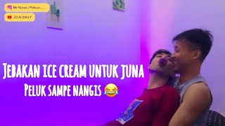 Jebak juna pakai ice cream, dipeluk sampe kesel 😂🥰☺️