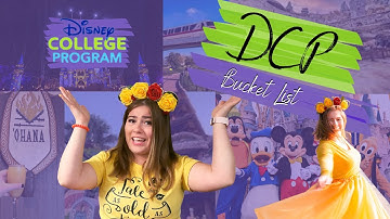 My DCP BUCKET LIST | Disney College Program Fall 2021 | Walt Disney World #DCP21