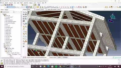 Abaqus CAE - Reinforced concrete building (static)