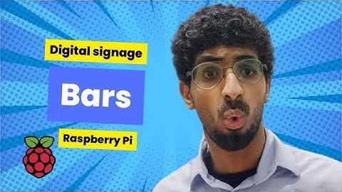 Raspberry Pi digital signage for bars using posterbooking digital sigange 2024